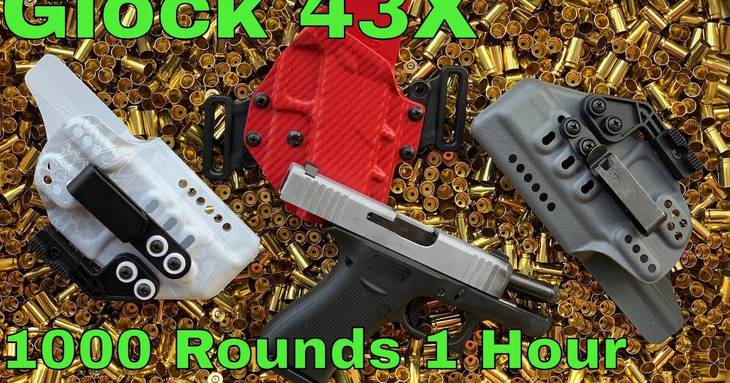 Glock 43X - 1000 выстрелов за 1 час