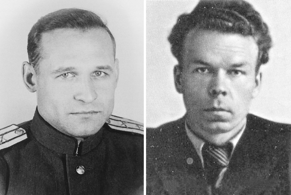 В.С. Дейкин. Фото 1946 г. (слева) А. А. Зайцев (Фото техцентра ОАО «ЗиД», справа)